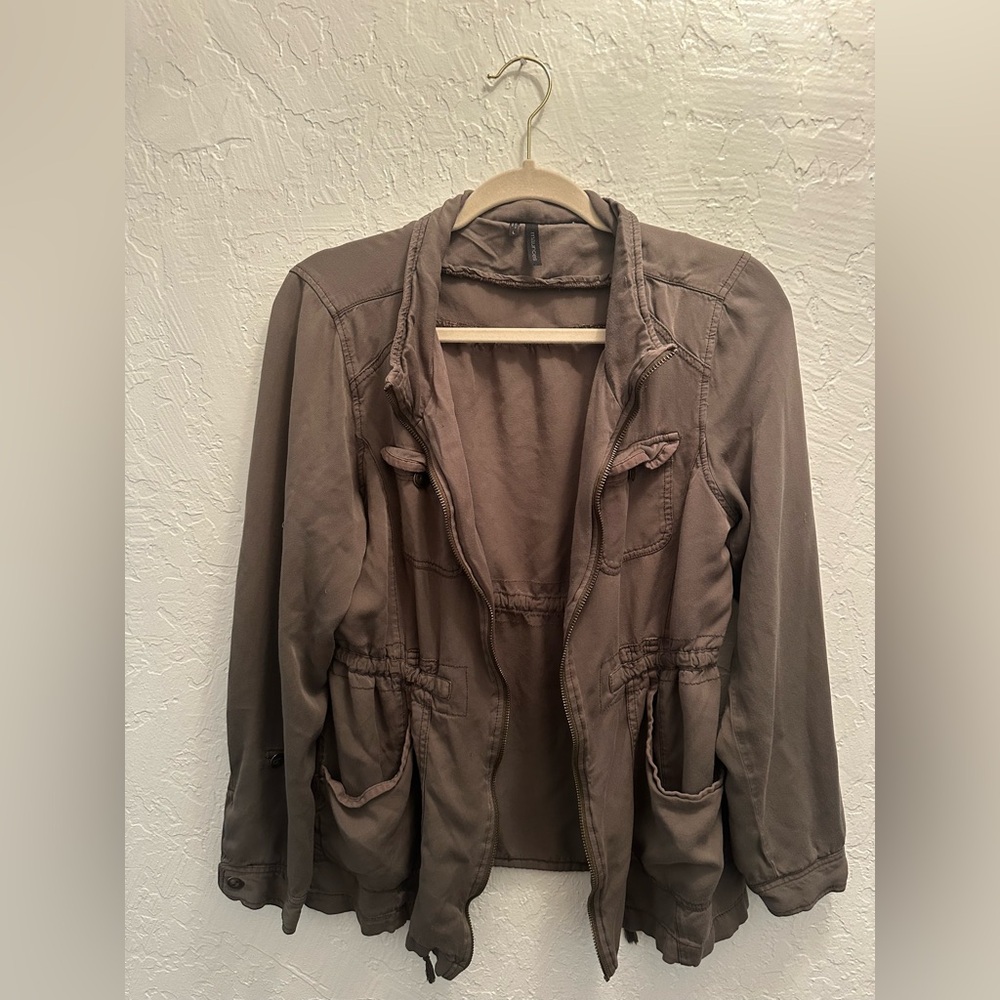 Maurices Olive Green Super Soft Casual Utility Jacket